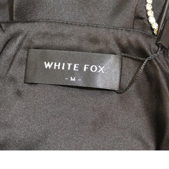 White Fox NWT Black Cutout Mini Dress Strapless Clubwear Women Small - Picture 9 of 10